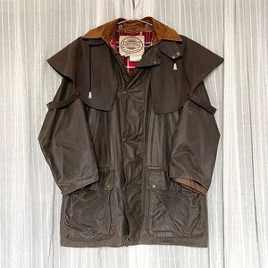 VINTAGE DRIZ-A-BONE oilcloth bush jacket, men’s size large